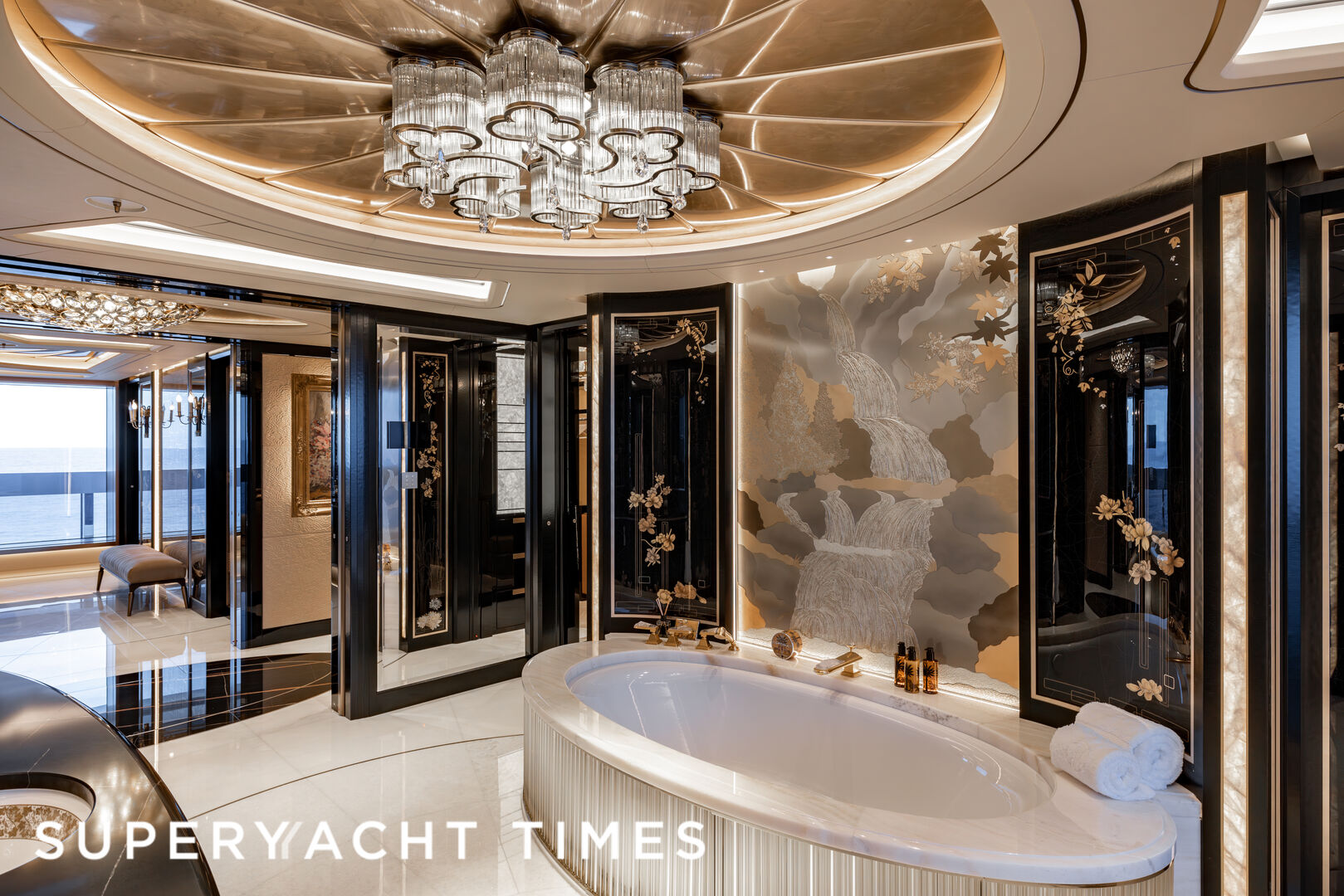 Onboard the 122m Lürssen superyacht Kismet