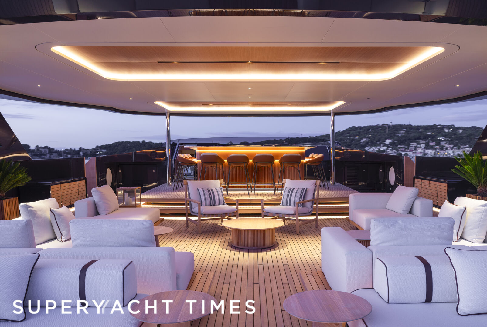 Seawolf X yacht deck