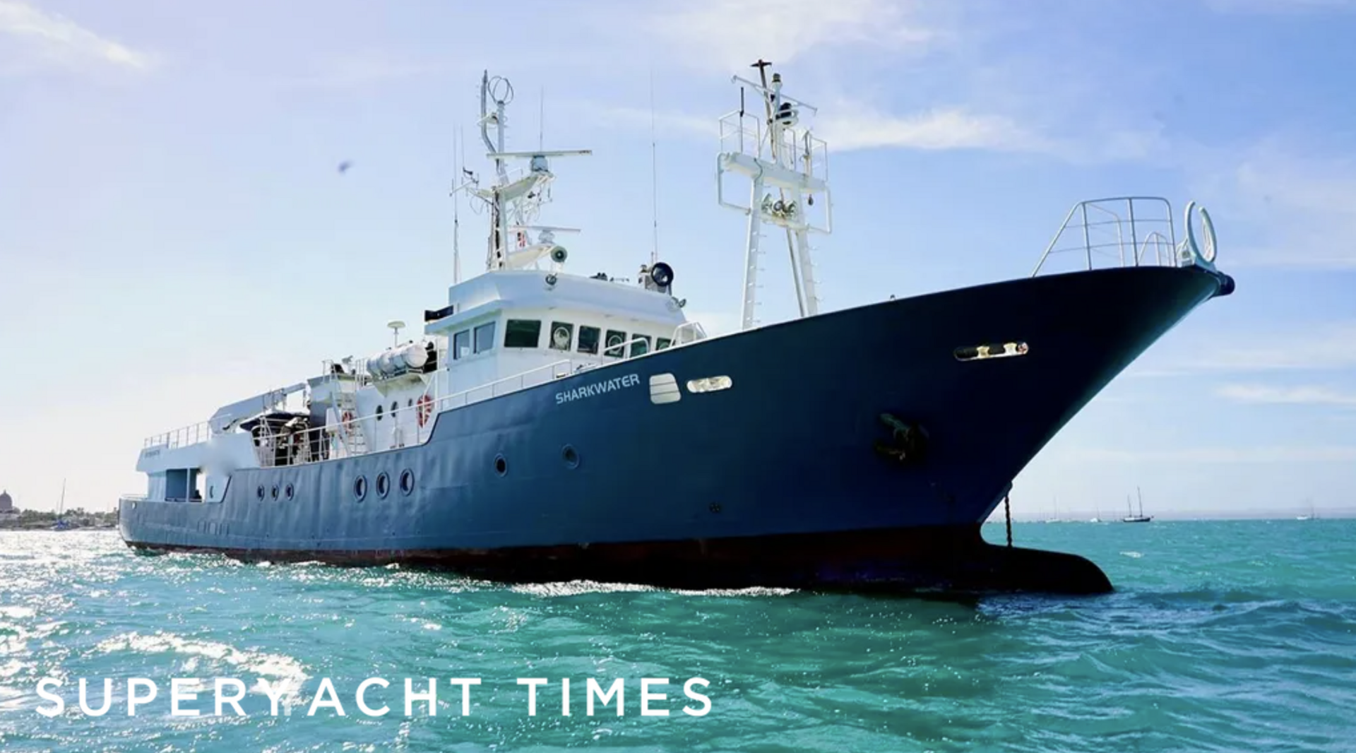 Sharkwater yacht anchored