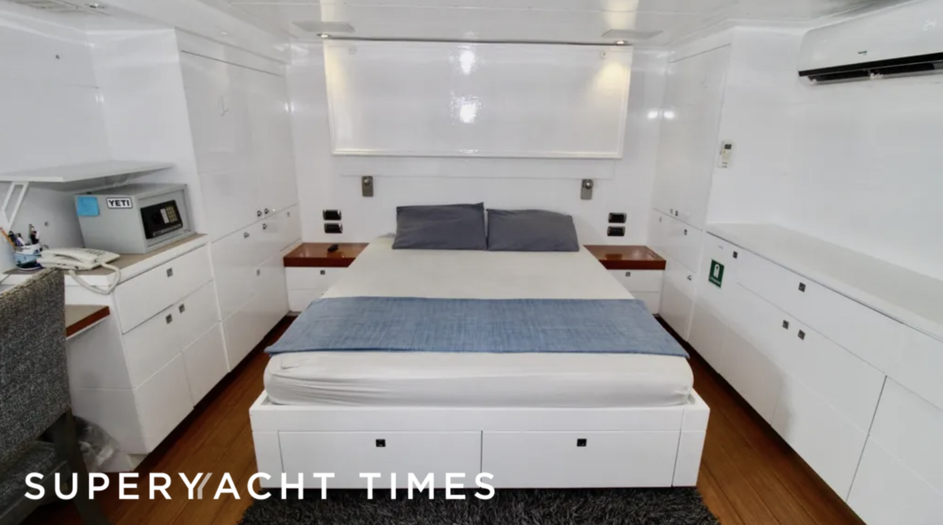 Sharkwater yacht stateroom
