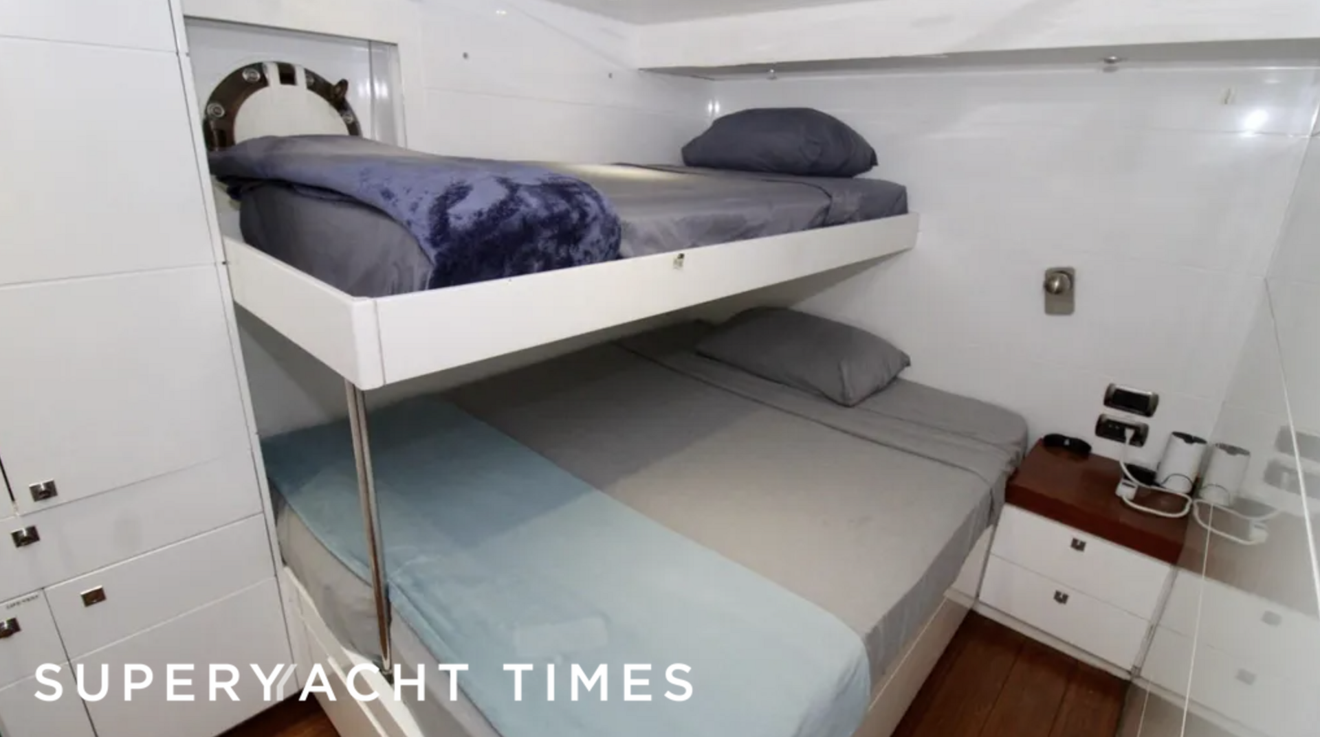 Sharkwater yacht stateroom