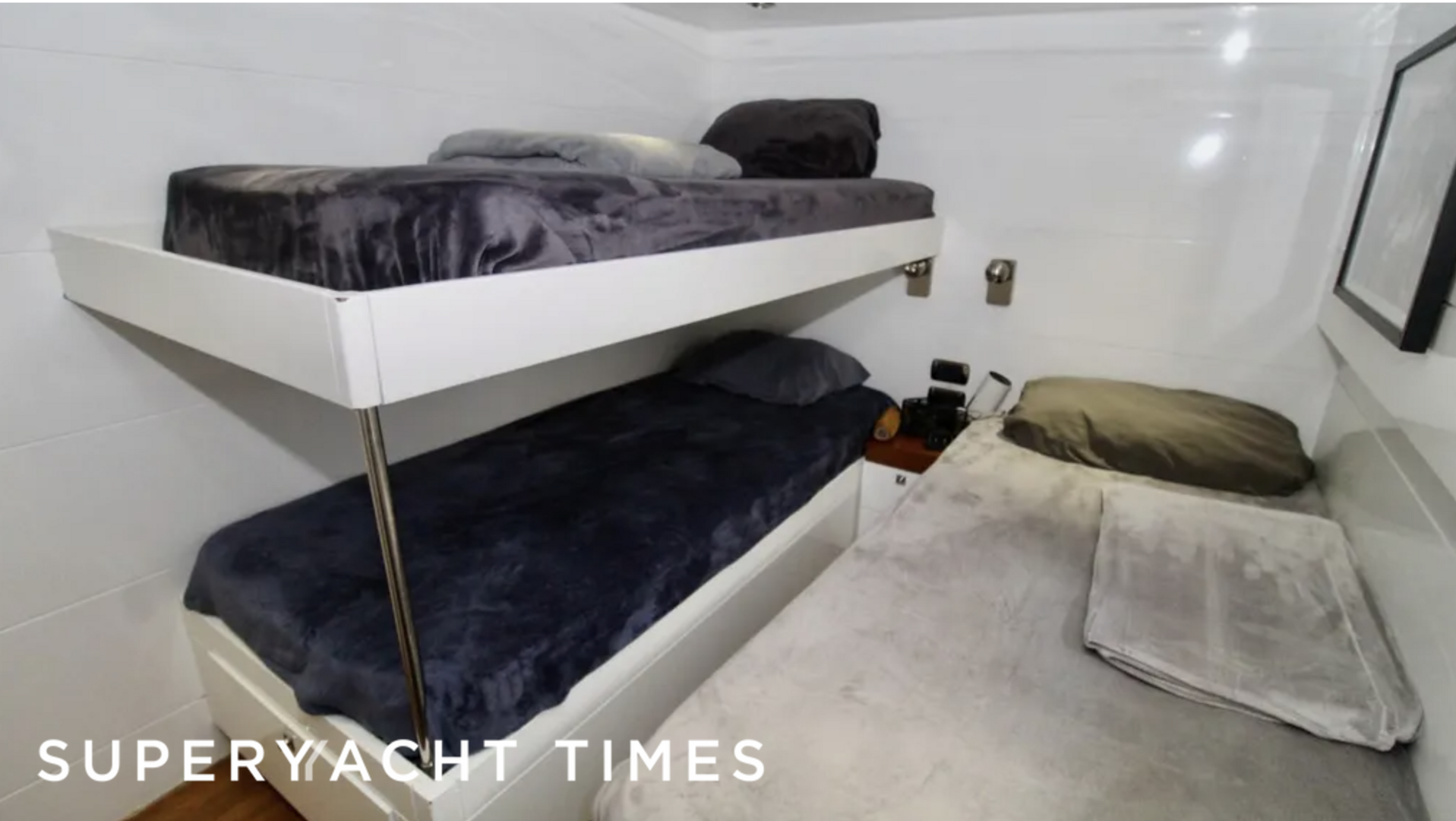 Sharkwater yacht stateroom