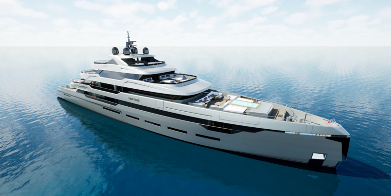 Article image for 74m Amer 74 Steel superyacht moves to outfitt...