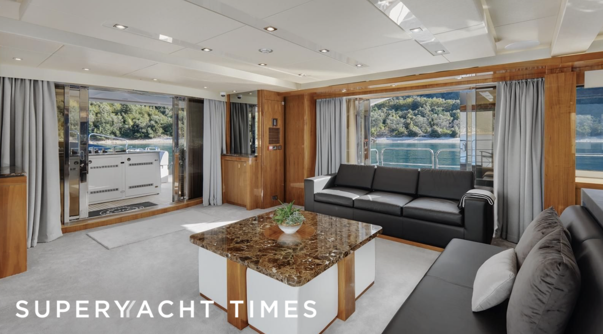 Wicked Play yacht saloon