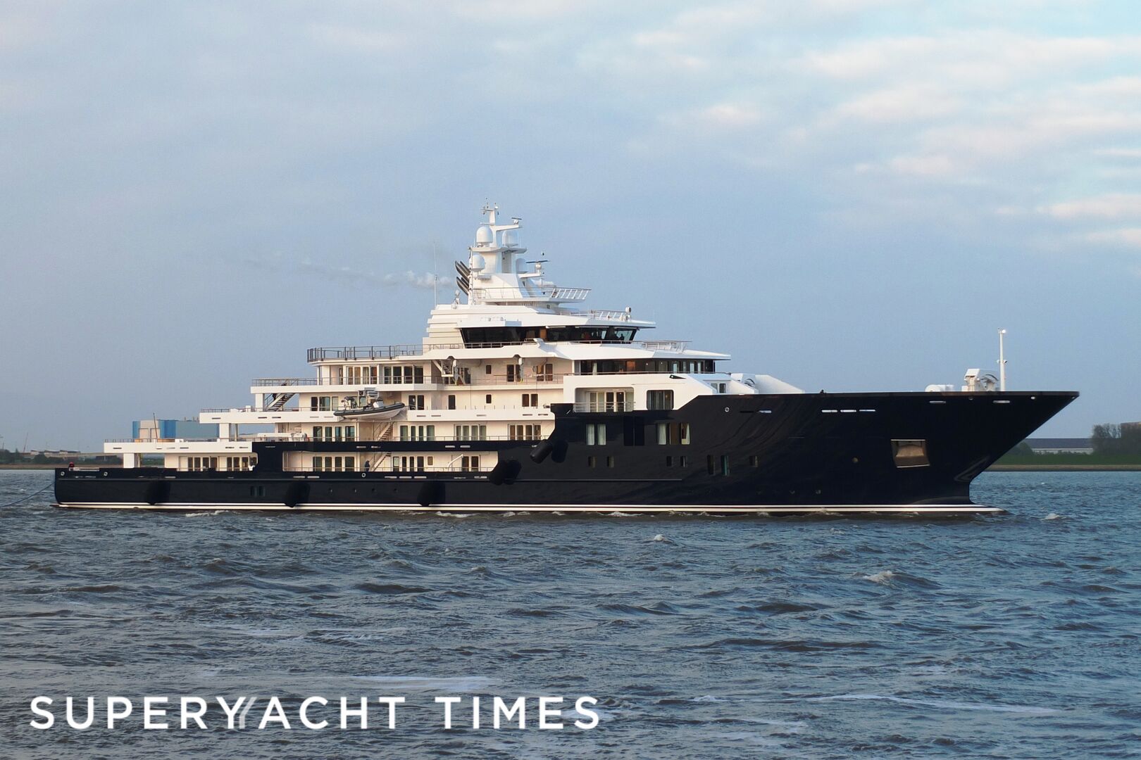 Exclusive the 116m explorer yacht Ulysses on sea trials