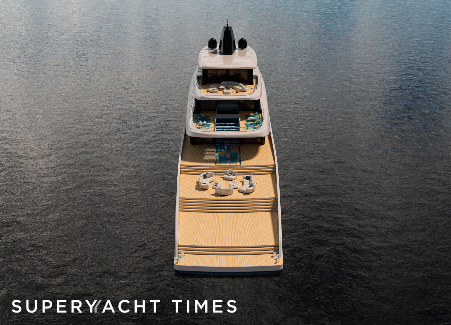 EX65: The 65m ocean wave-inspired yacht by Leonardo Cecchi of