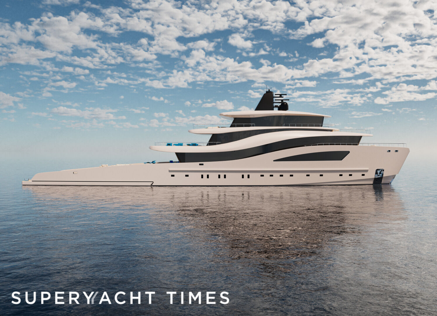 EX65: The 65m ocean wave-inspired yacht by Leonardo Cecchi of