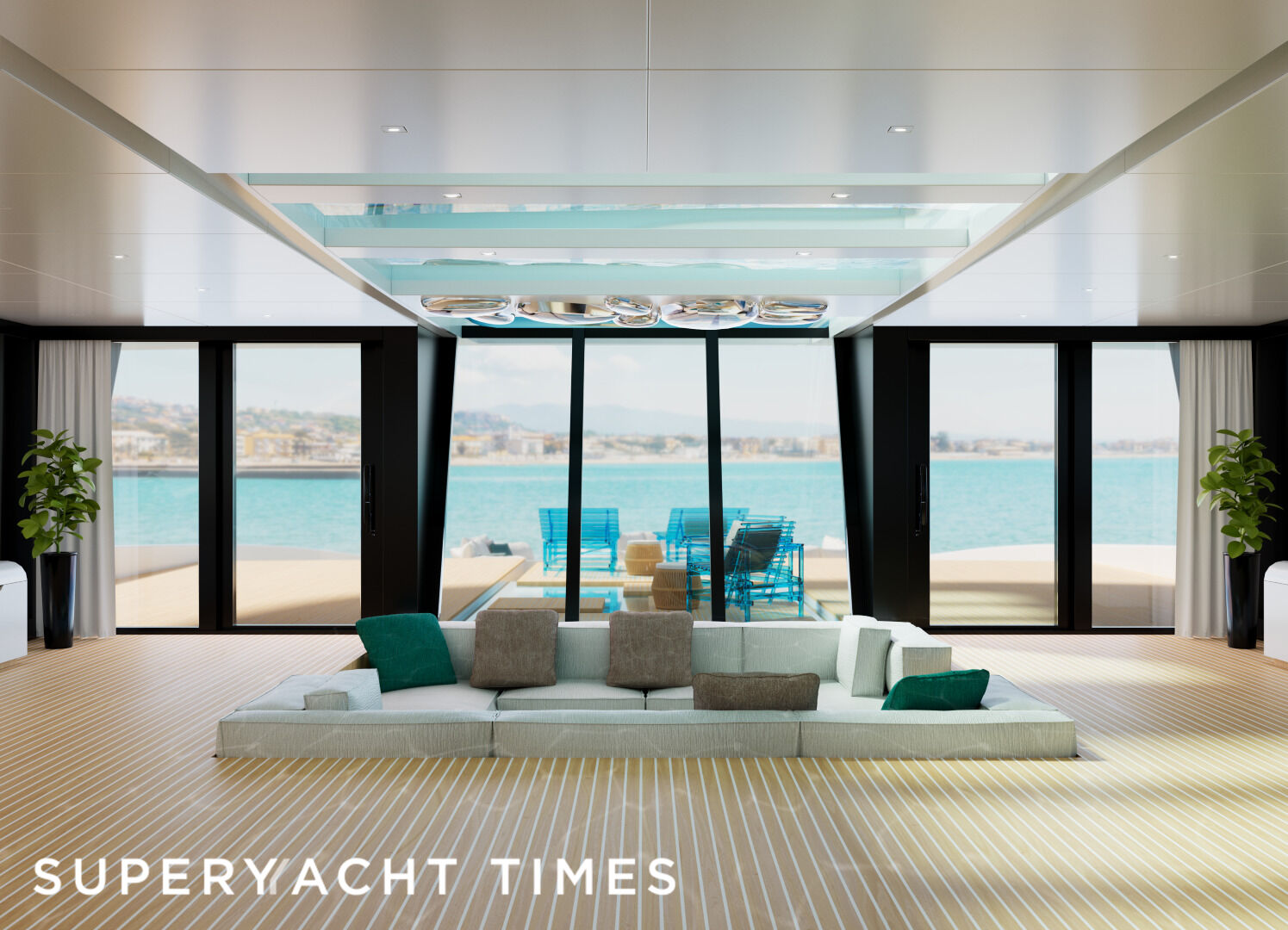 EX65: The 65m ocean wave-inspired yacht by Leonardo Cecchi of