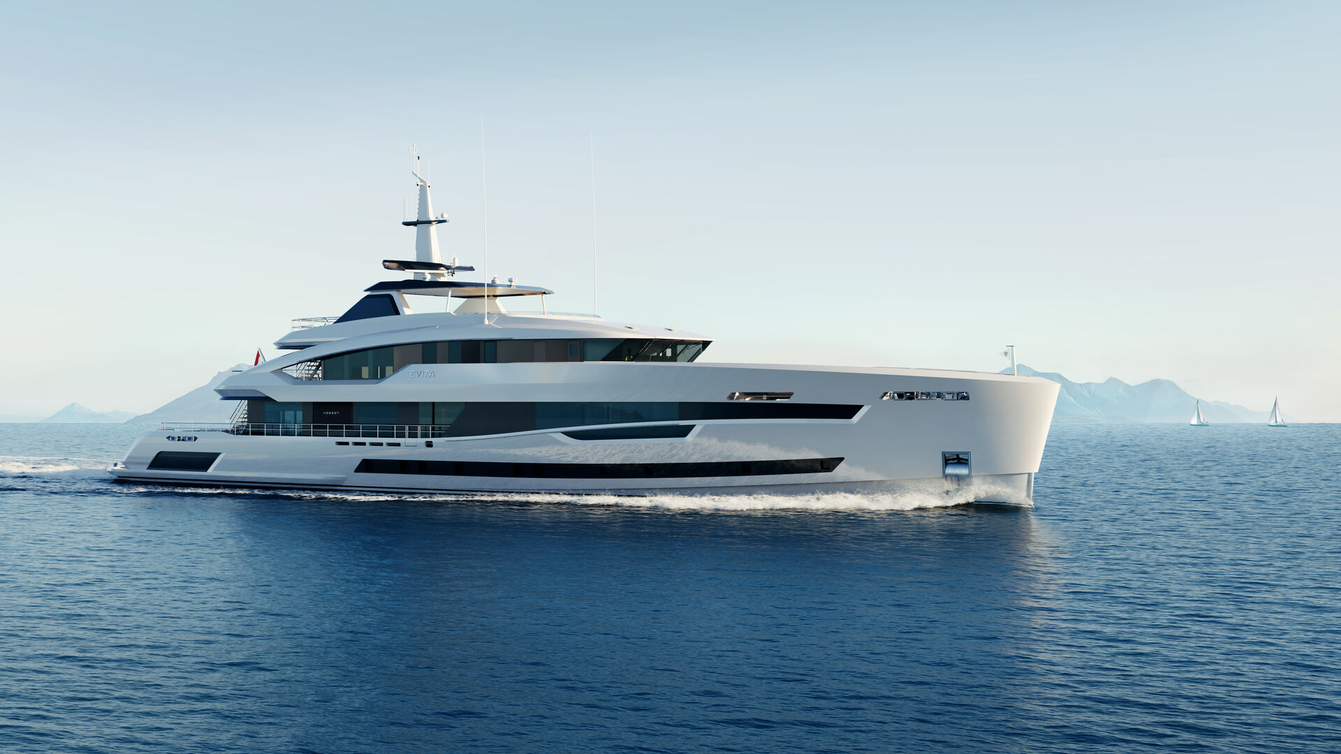 Evita yacht exterior design