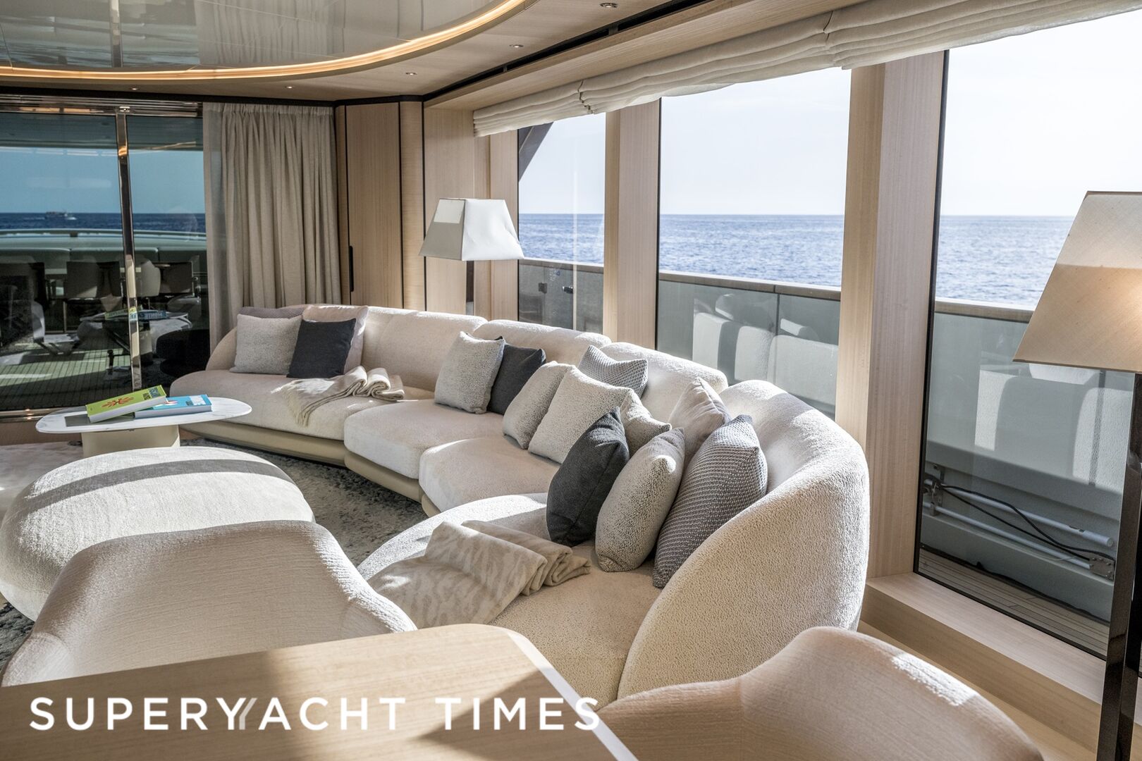 Unique S yacht saloon
