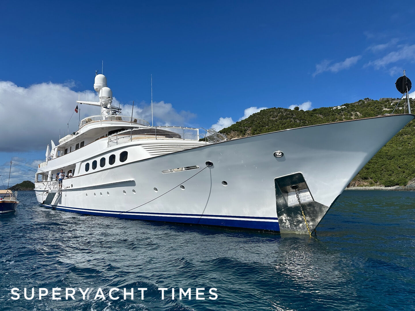 Lady Georgina yacht anchored off St Barths