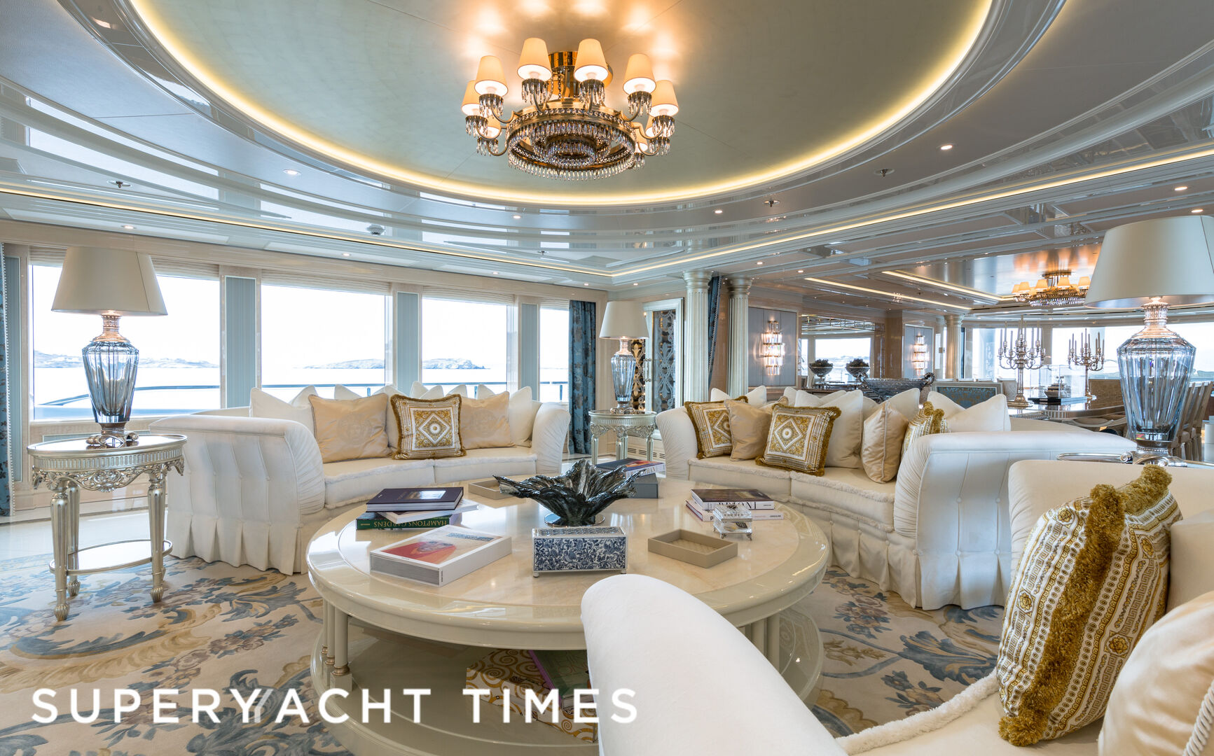 Plvs Vltra yacht saloon