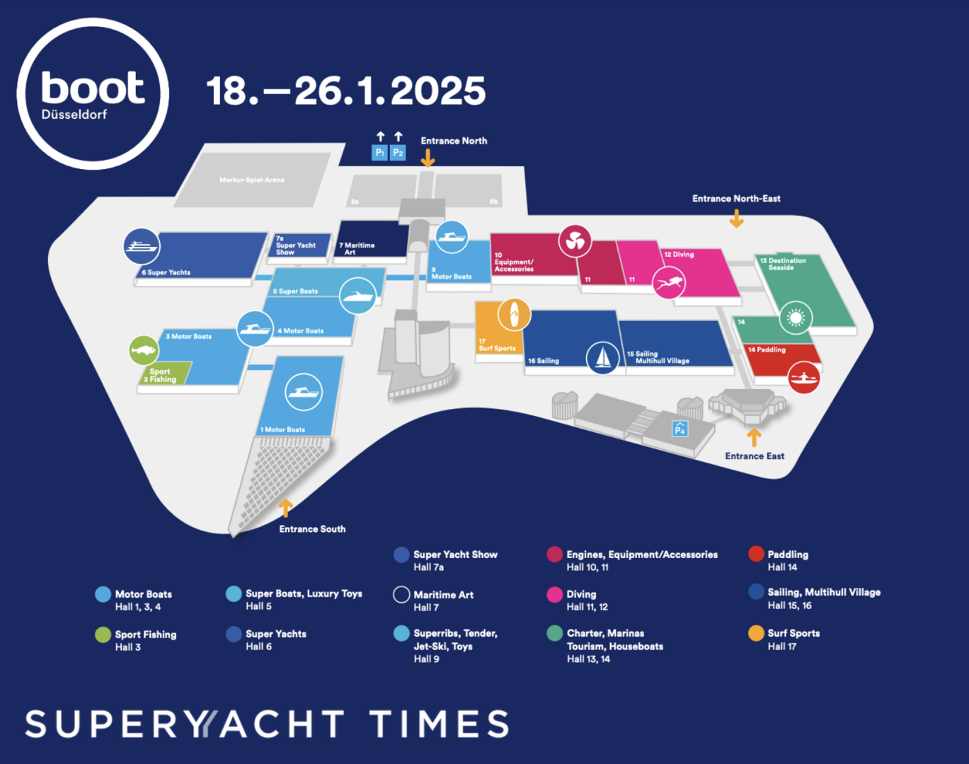boot Düsseldorf 2025 map