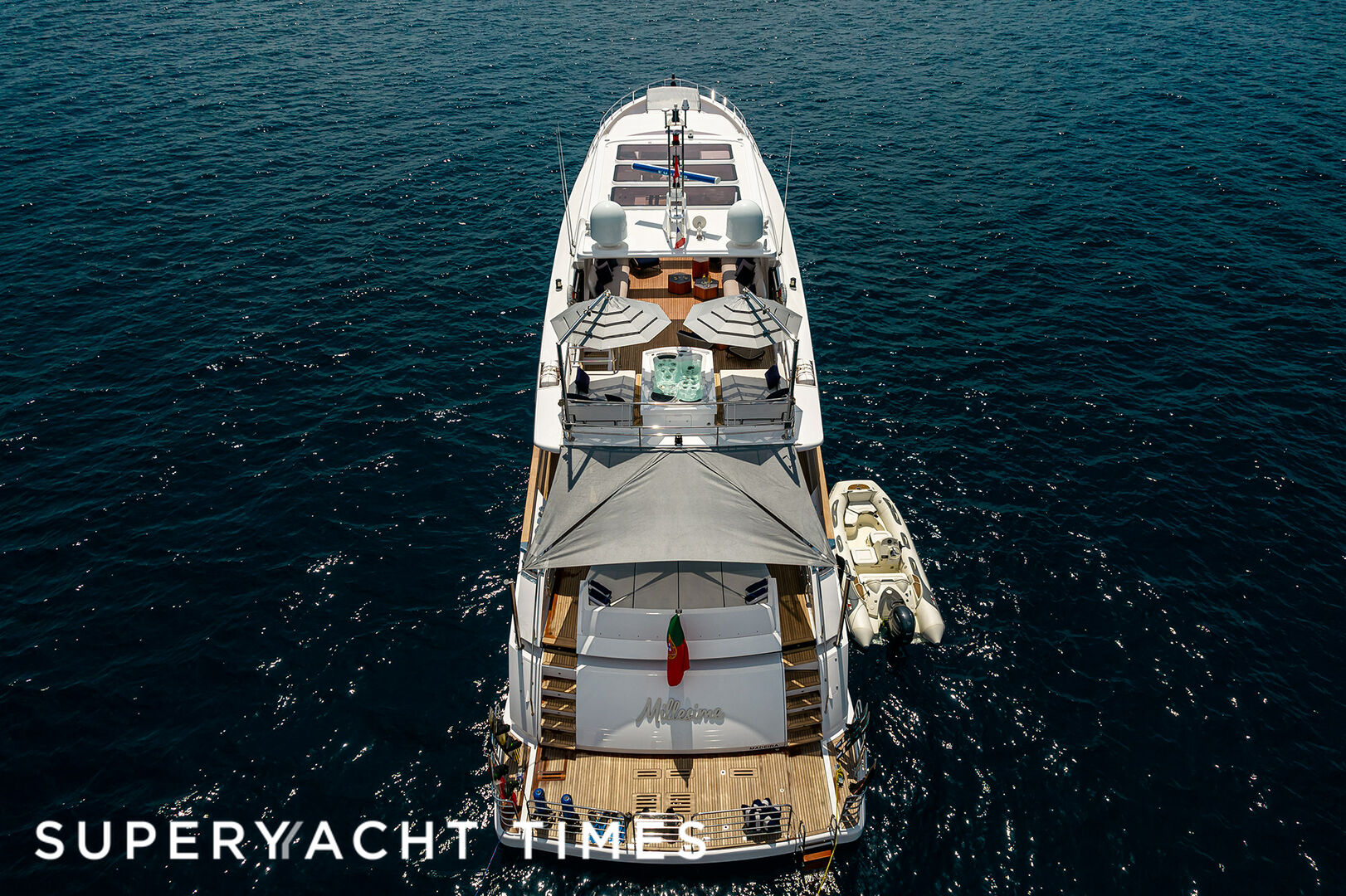 Millesime yacht aerial