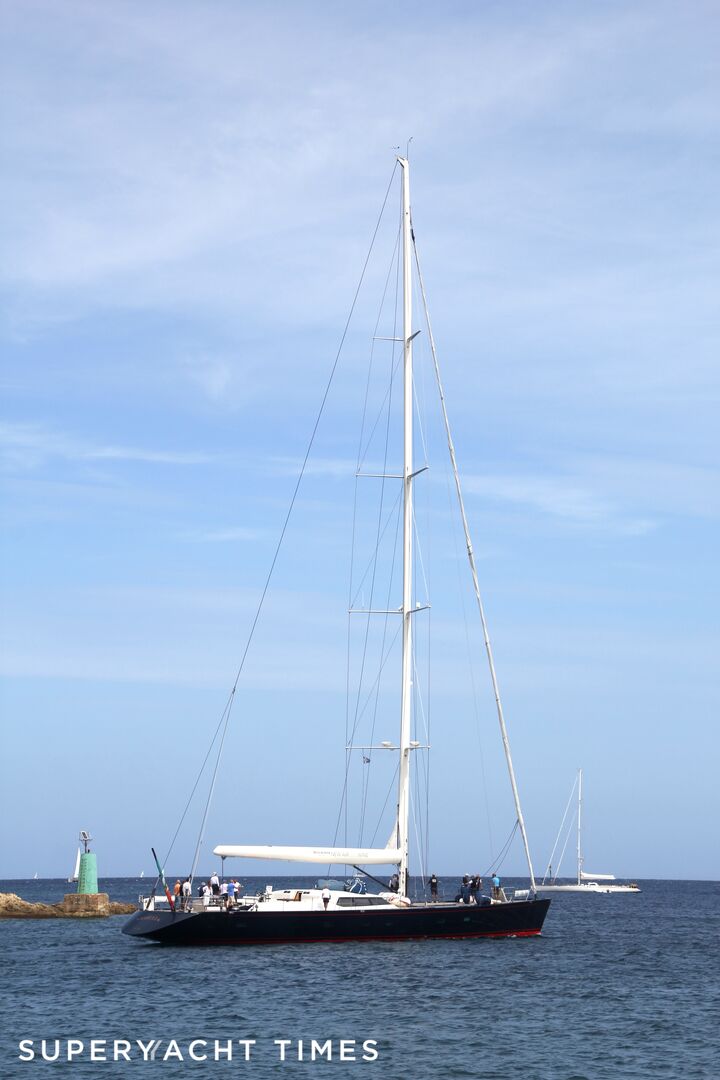 Viriella yacht leaving Porto Cervo