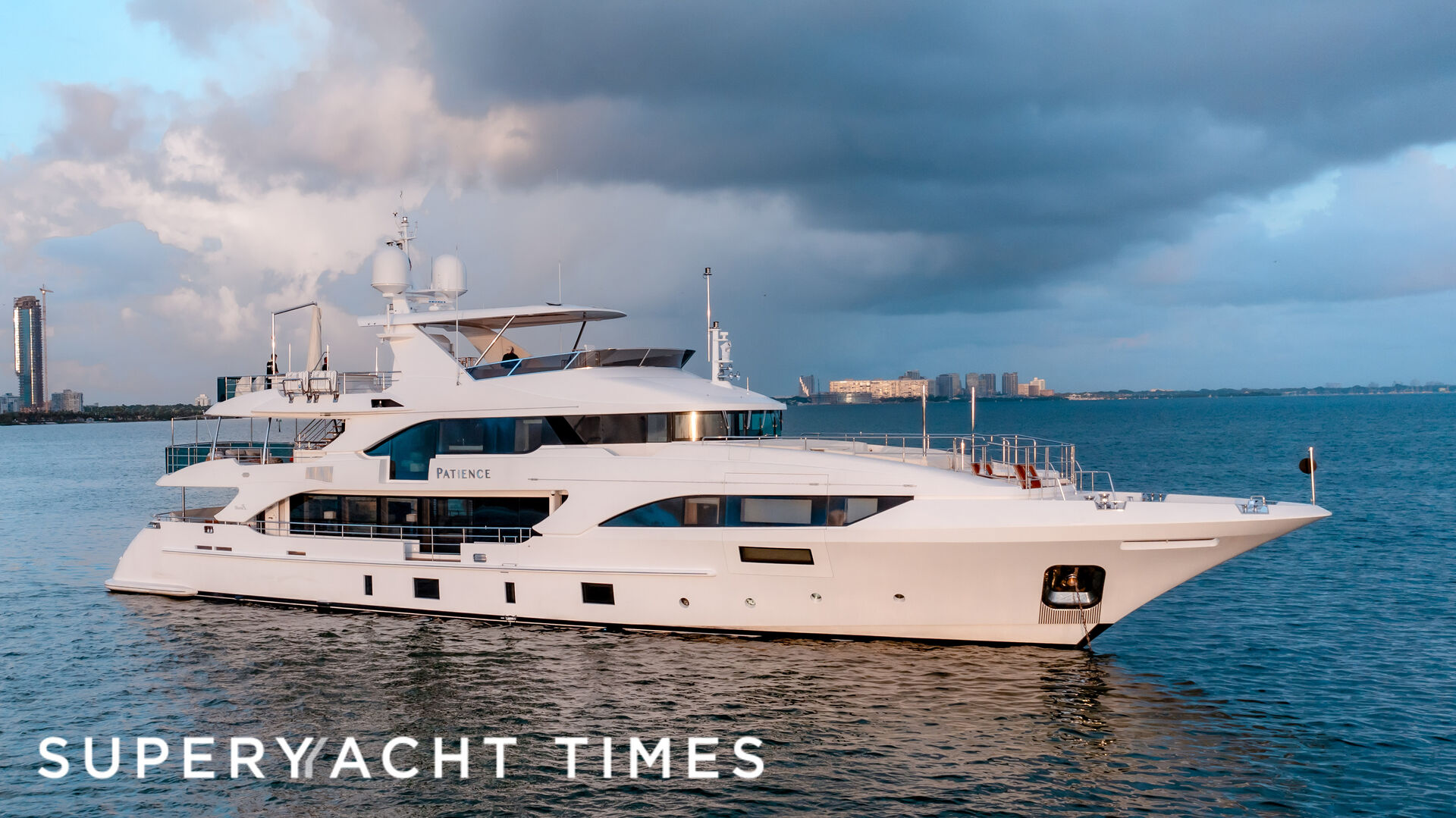 Patience yacht anchored
