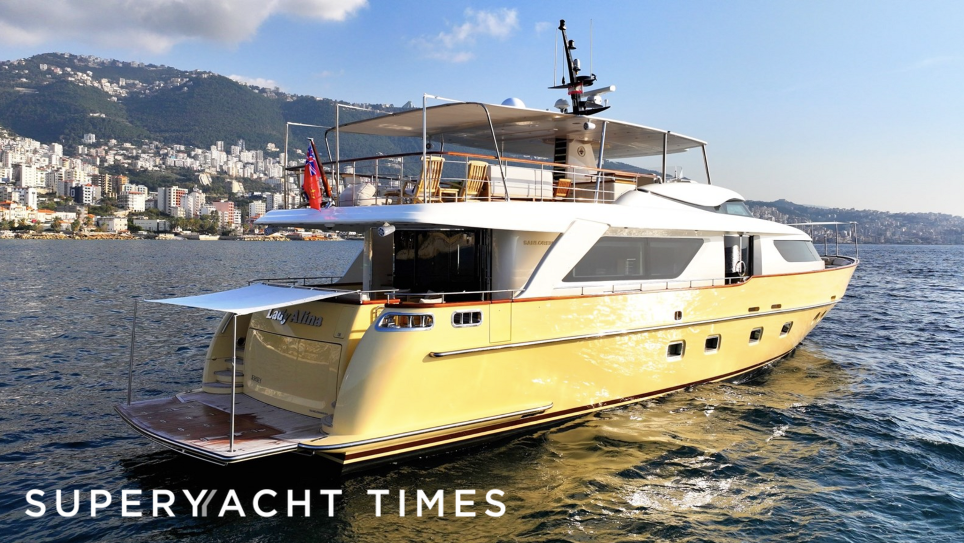 Lady Alina yacht stern