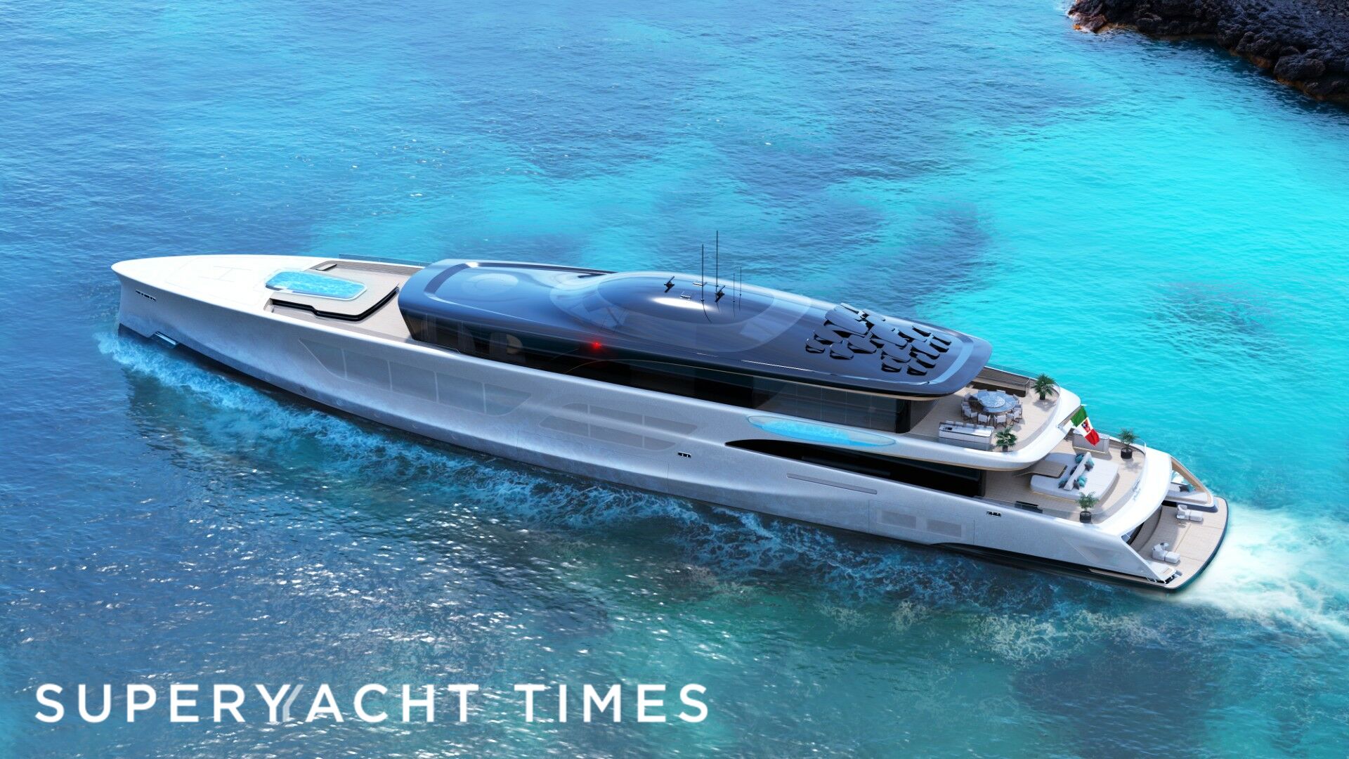 67m island-inspired superyacht concept Kossyra