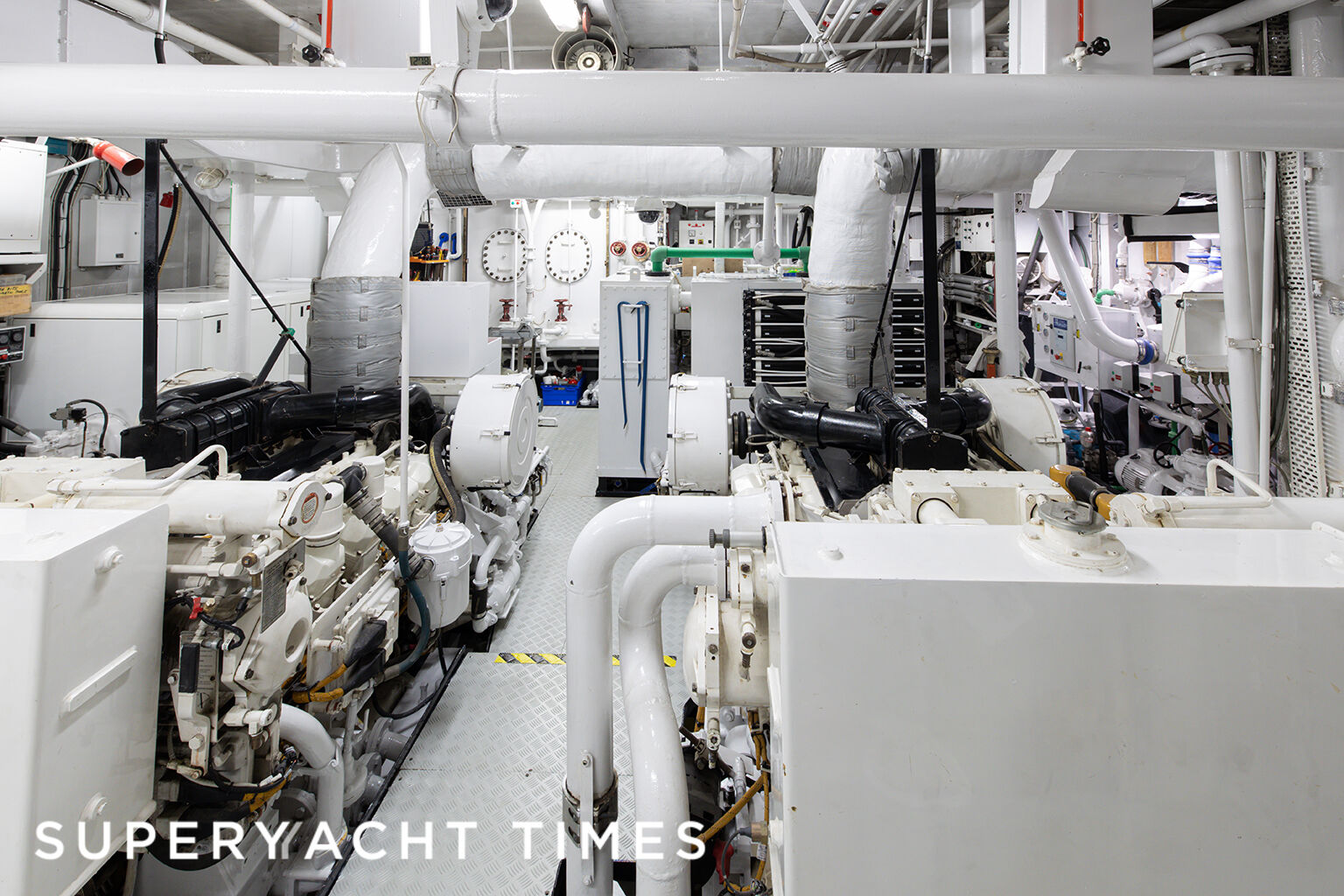 Paloma yacht engine room
