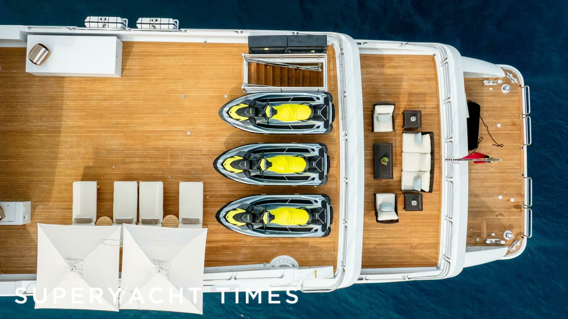 Silver Lining yacht deck
