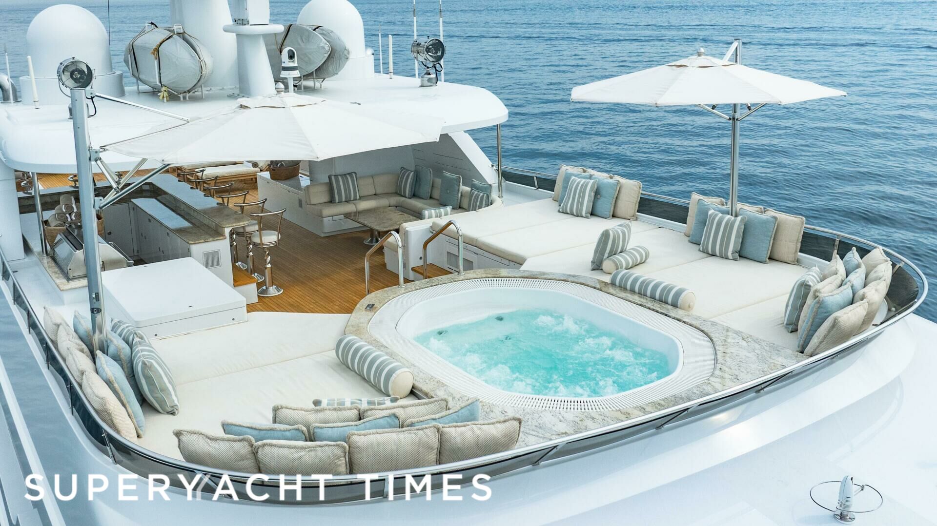 Silver Lining yacht deck