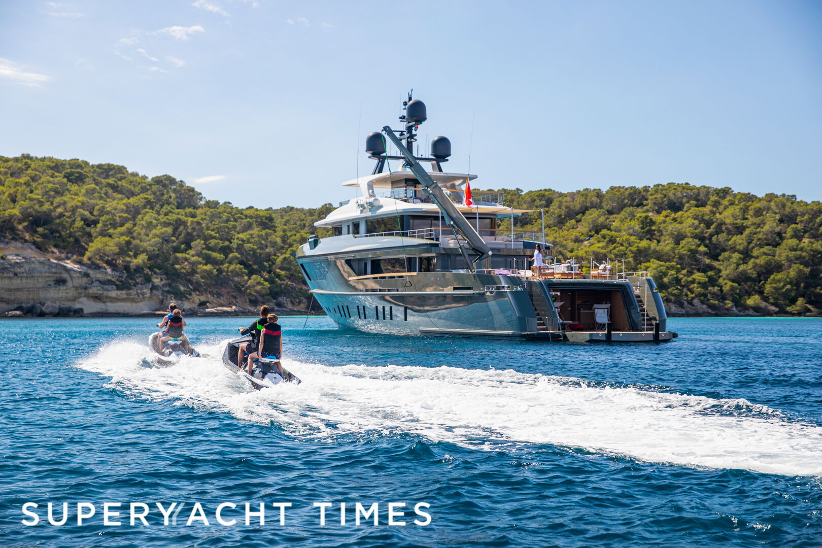 Moka yacht anchored