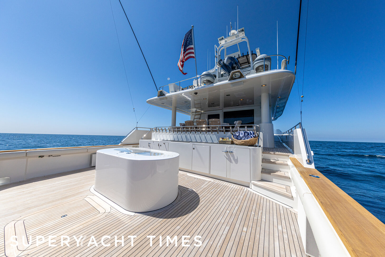 Chiron yacht deck