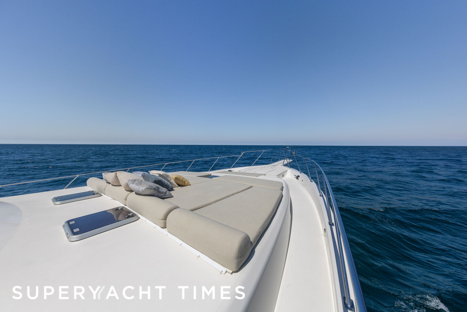 Chiron yacht foredeck