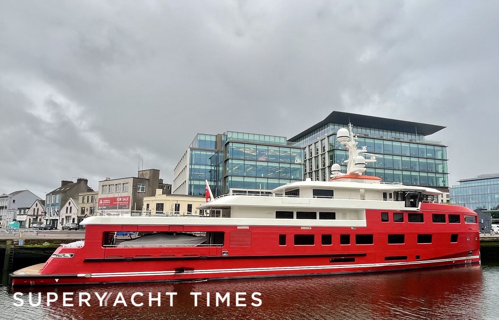 Akula yacht docked in Cork