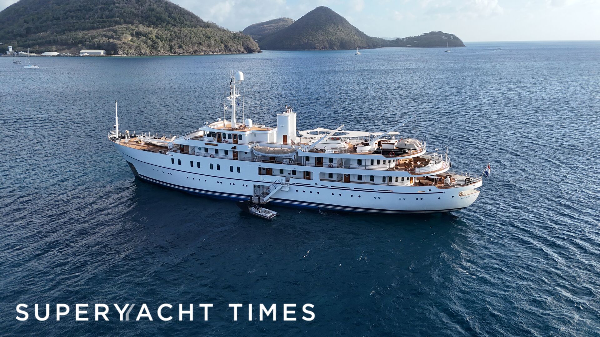Sherakhan yacht anchored in Saint Lucia