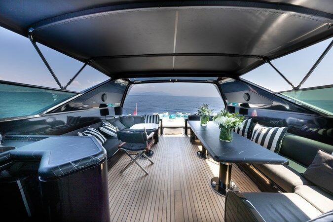 Lauren V yacht deck 