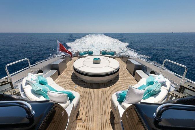 Lauren V yacht deck 