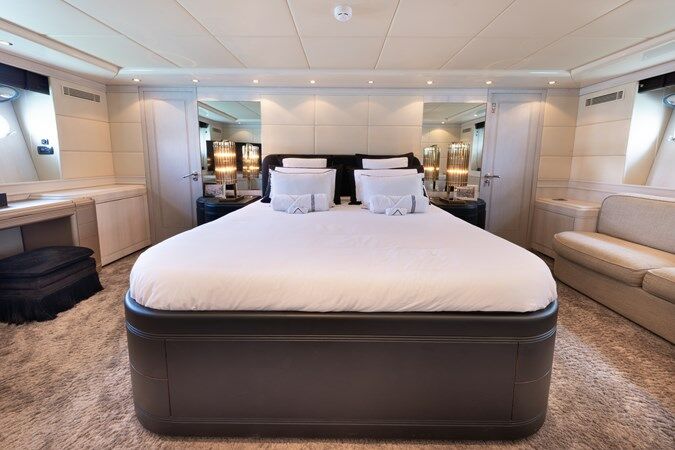 Lauren V yacht stateroom  