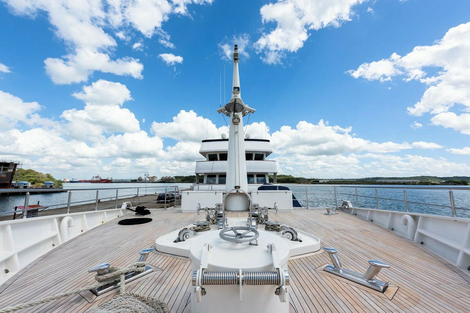 Big Aron yacht deck