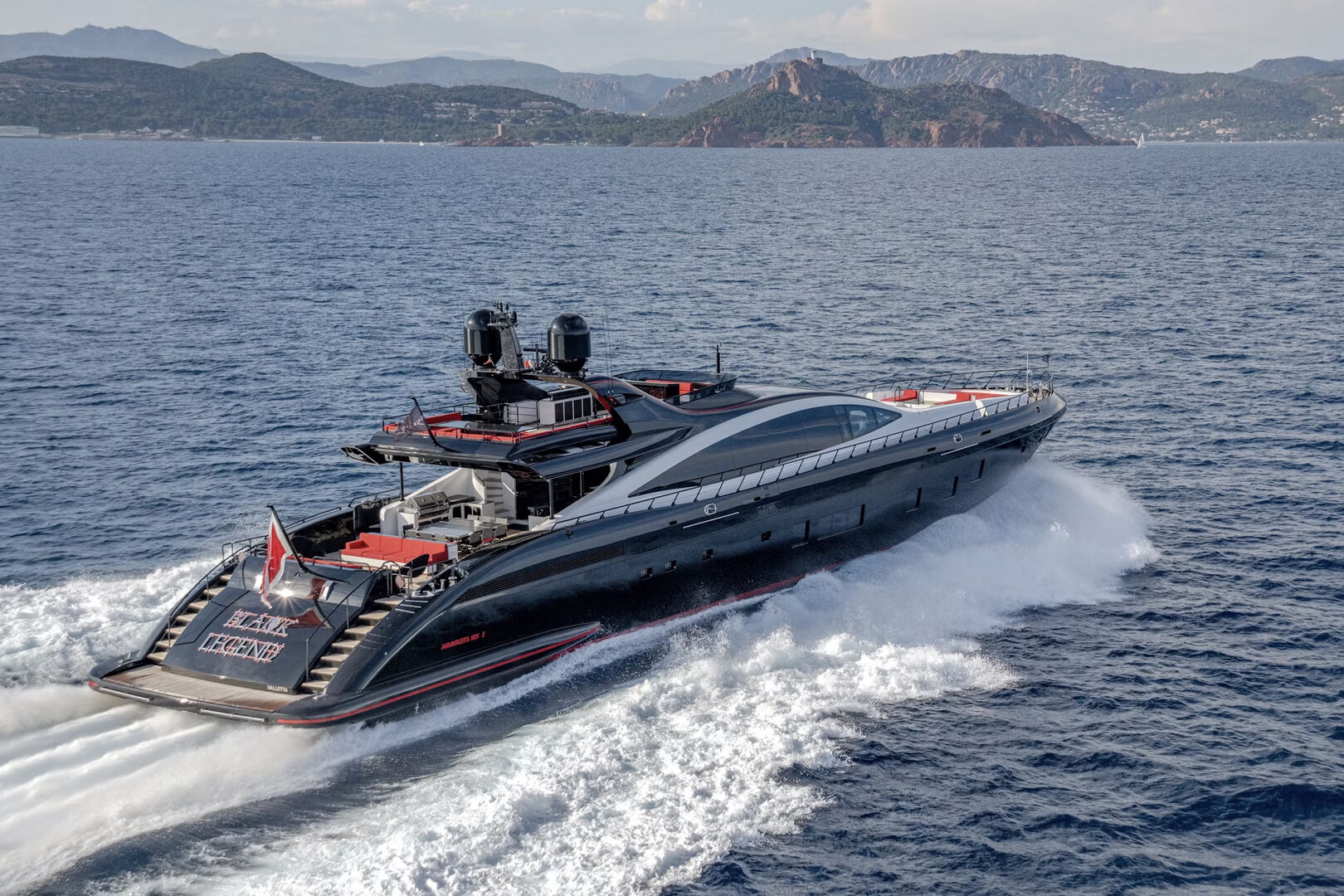 Black Legend yacht cruising 
