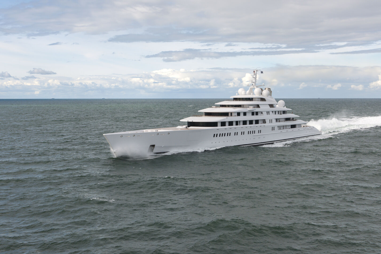 Azzam yacht cruising
