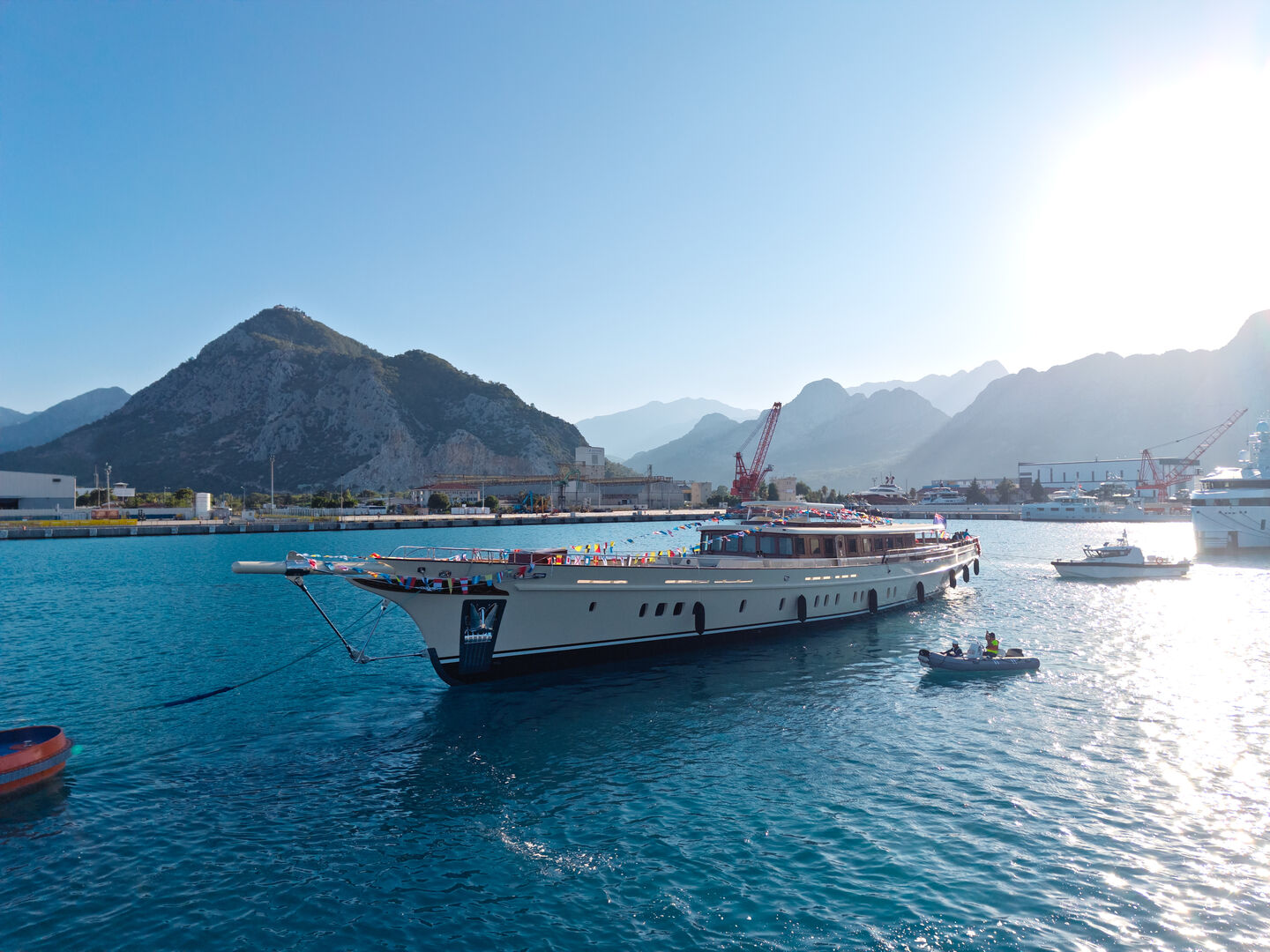 62m Ares sailing yacht Simena launched