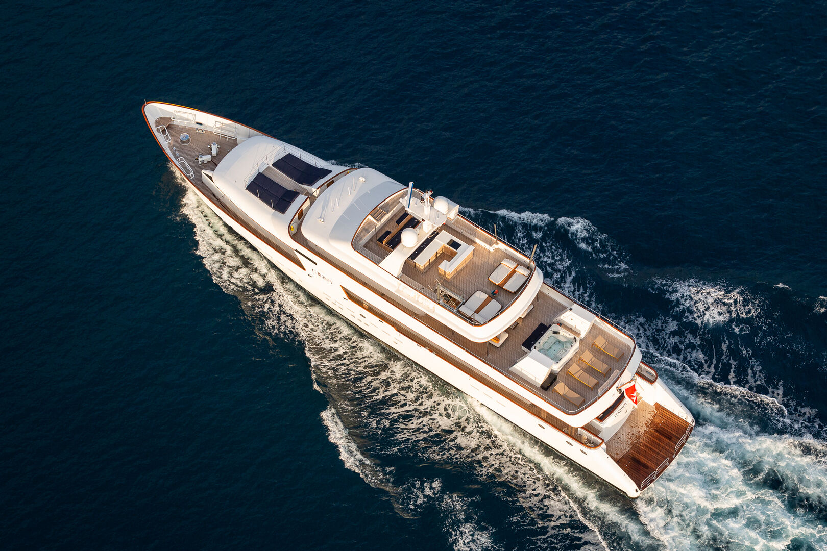 Curiosity yacht cruising