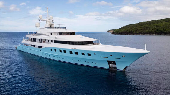 Axioma yacht anchored