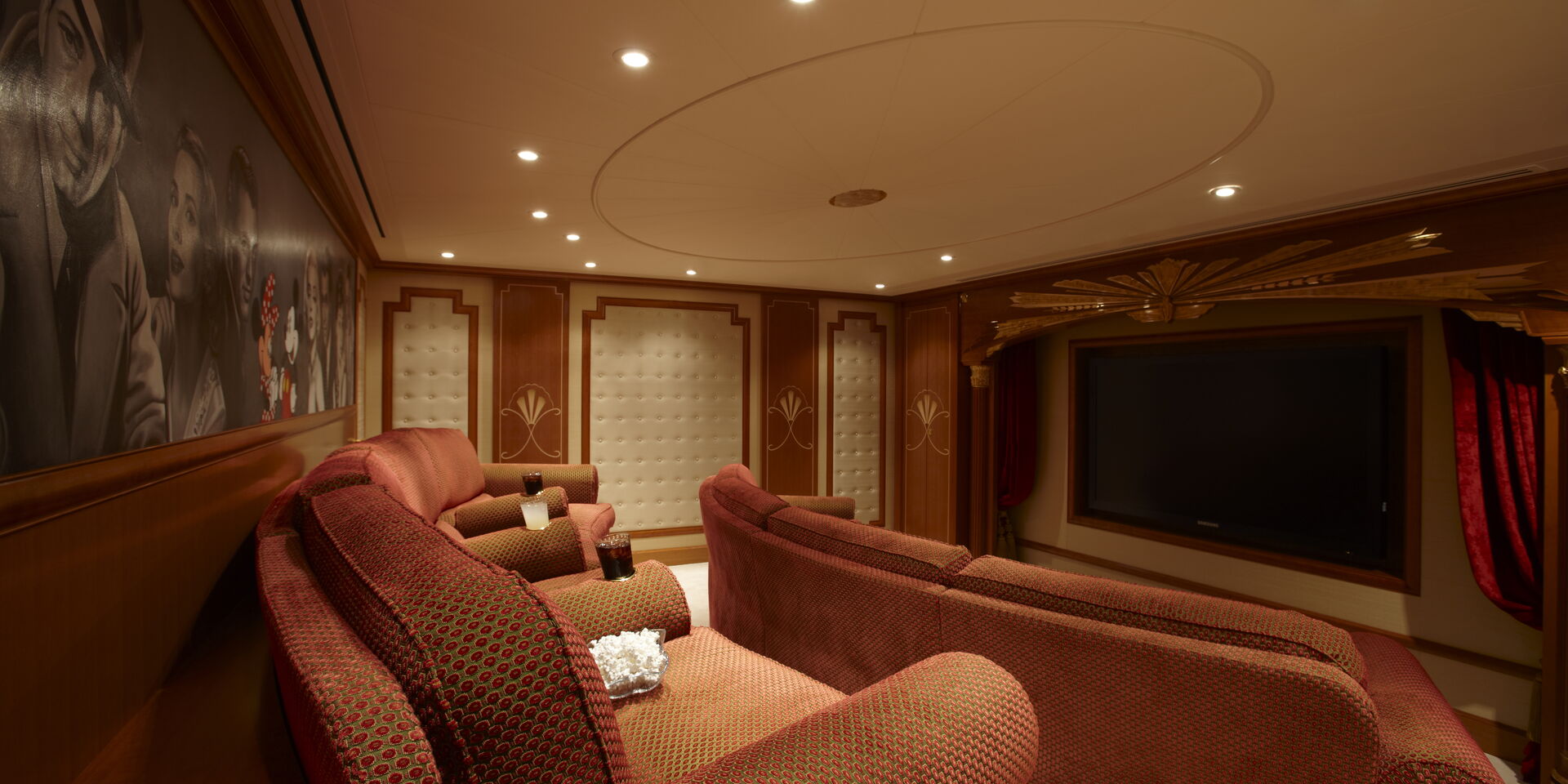 Lady Christine yacht cinema