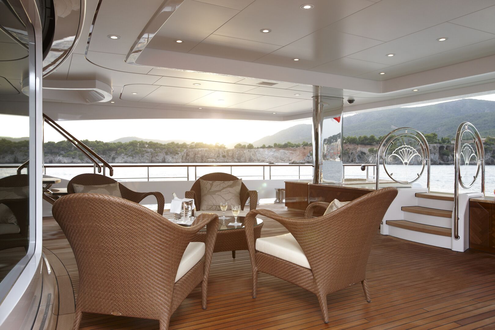 Lady Christine yacht deck