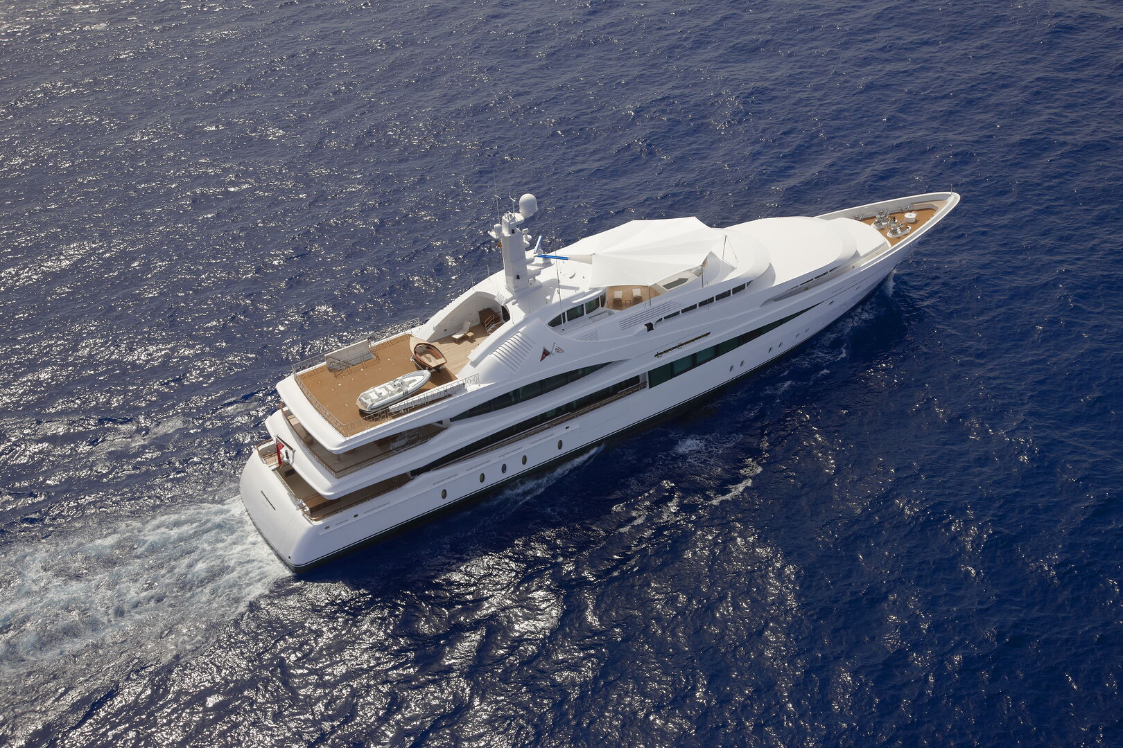 Lady Christine yacht aerial