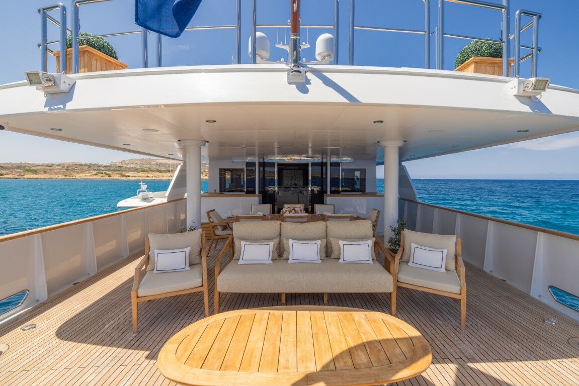 Alaia yacht deck