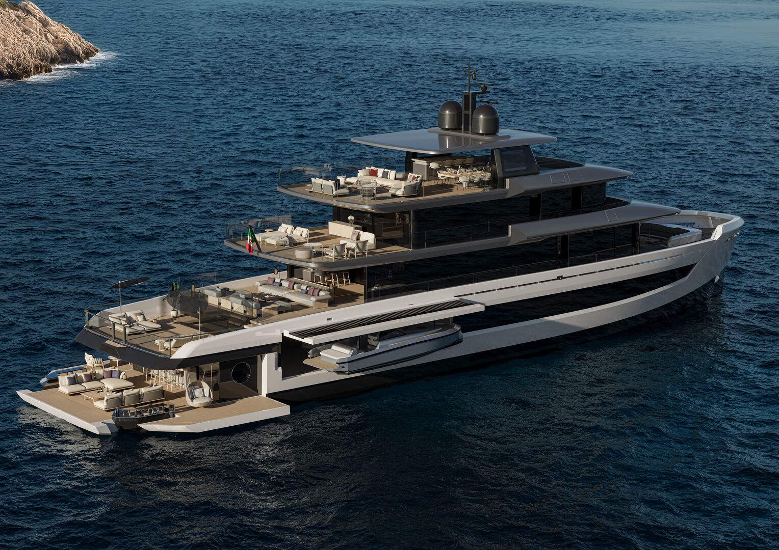 Extra Yachts X145 Global yacht exterior design