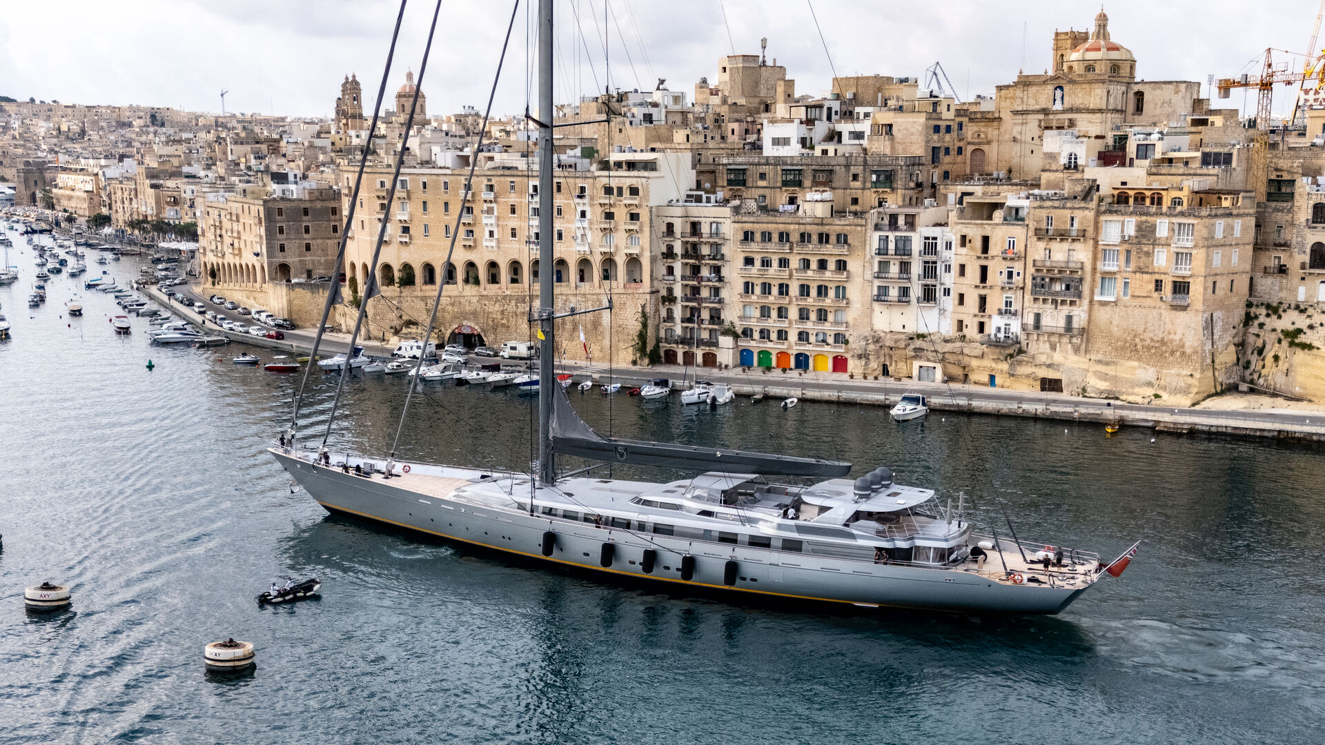 78m sailing yacht M5 in Malta