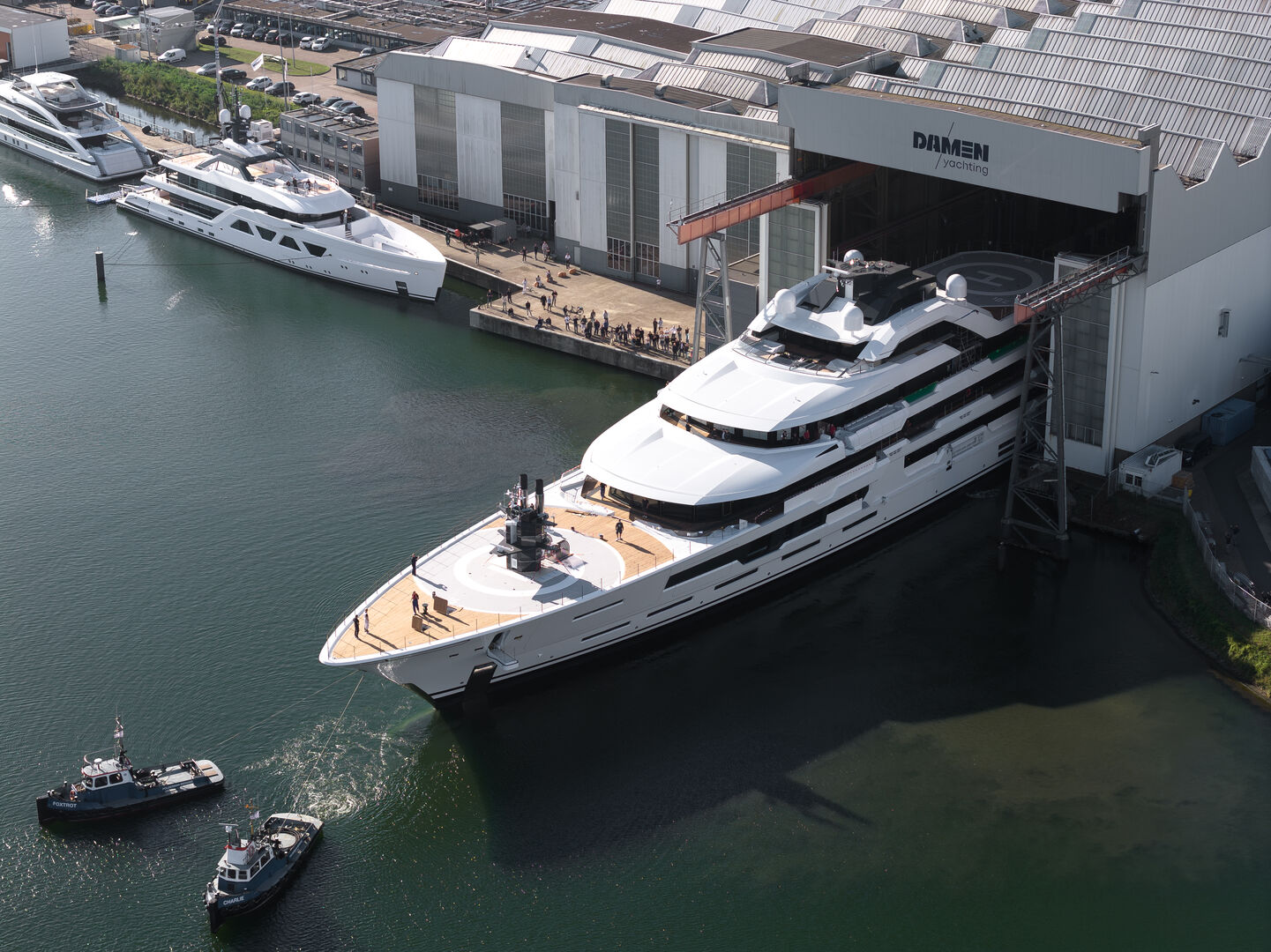 Flagship 120m full-custom Amels superyacht Project Tanzanite launched