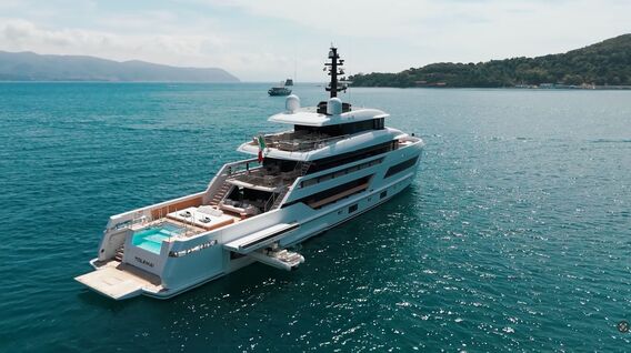 Tolemai yacht anchored