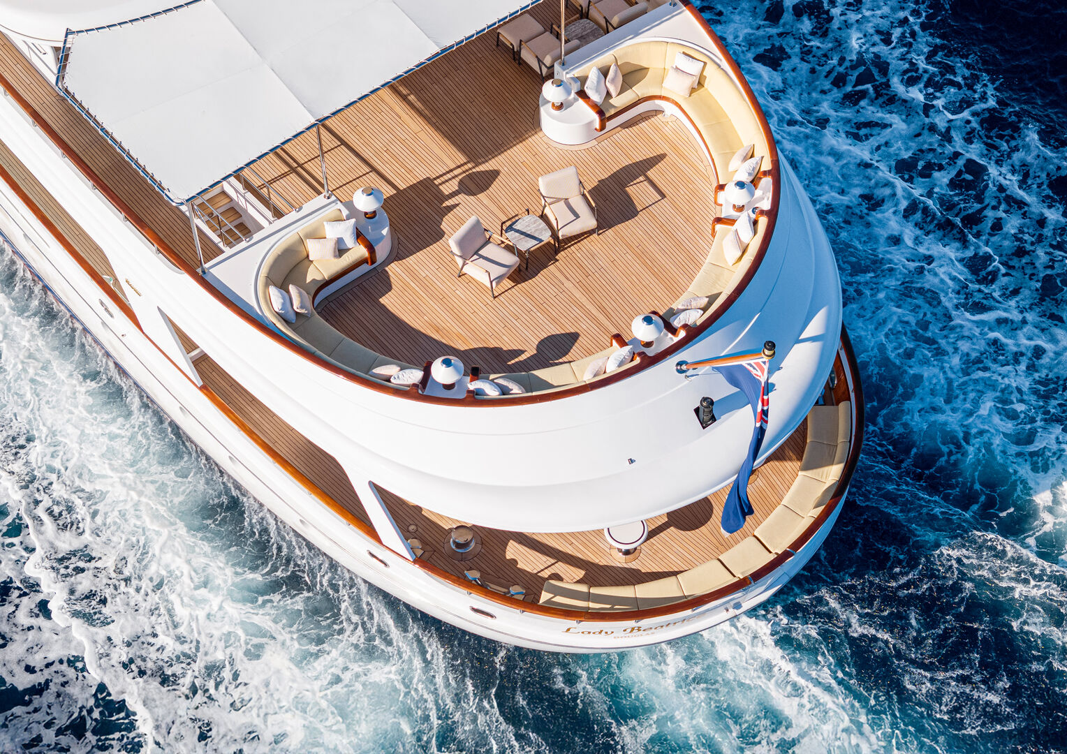 Lady Beatrice yacht deck 