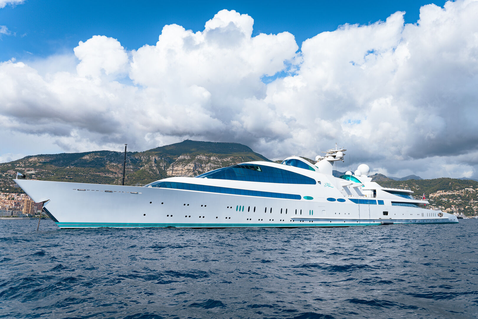 141m superyacht Yas anchored in Monaco
