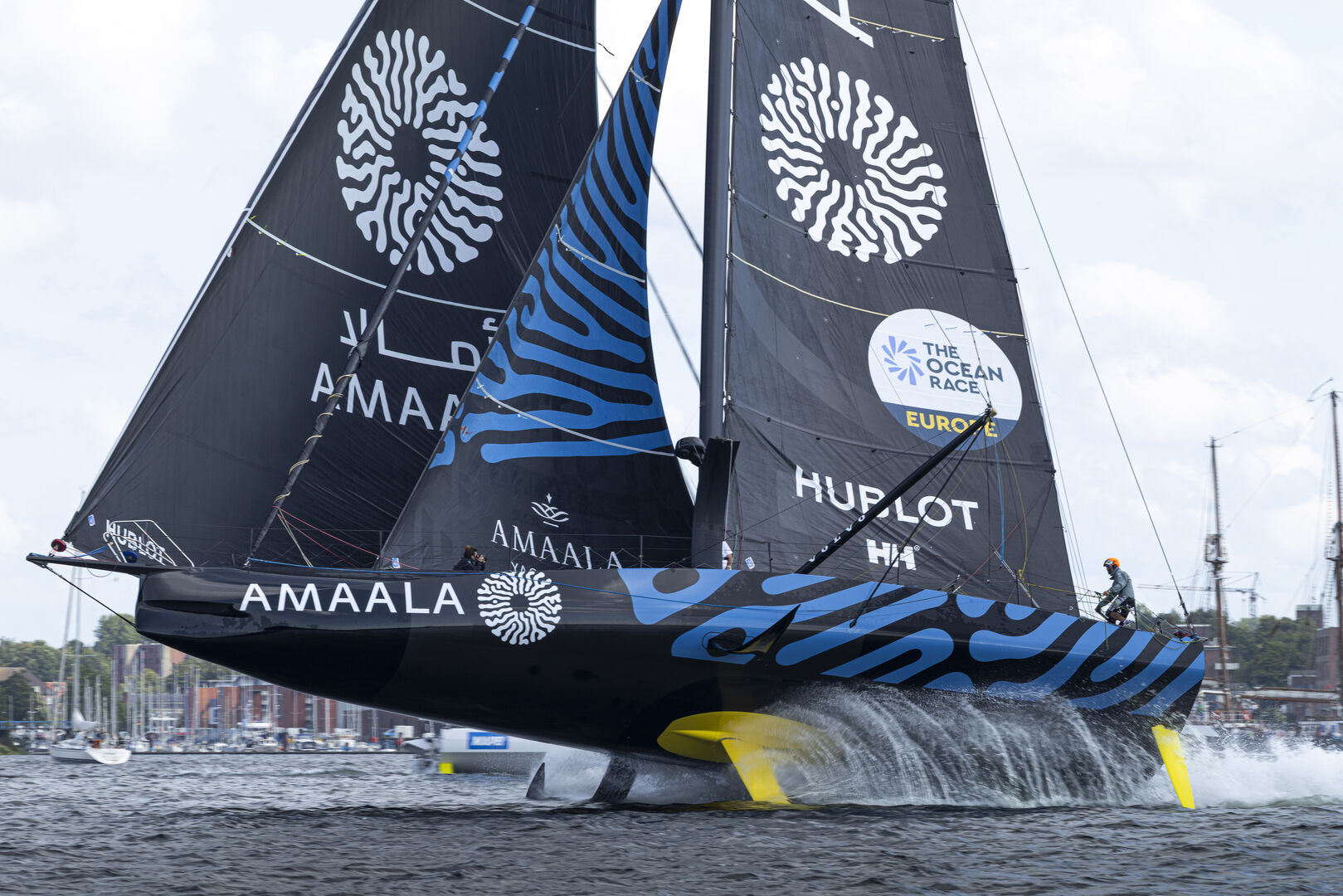 Amaala Yacht Club team in the Ocean Race 2025 regatta